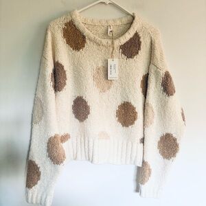 Wishlist’Got to have It Polka Dot Sweater’ NWT